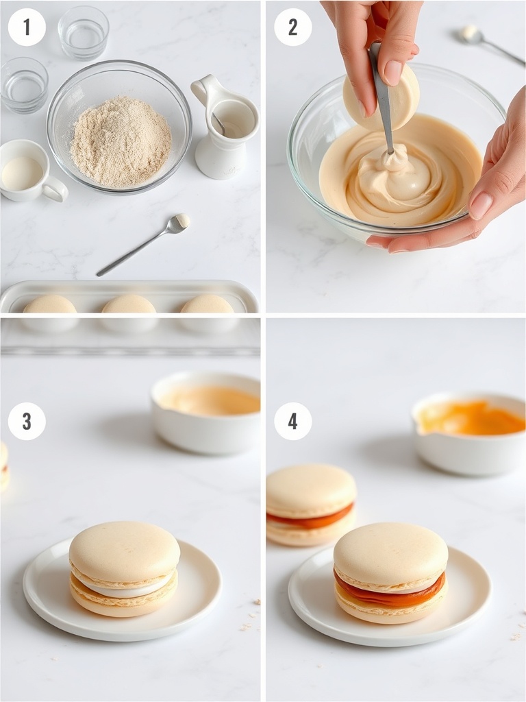 recette macarons français preparation