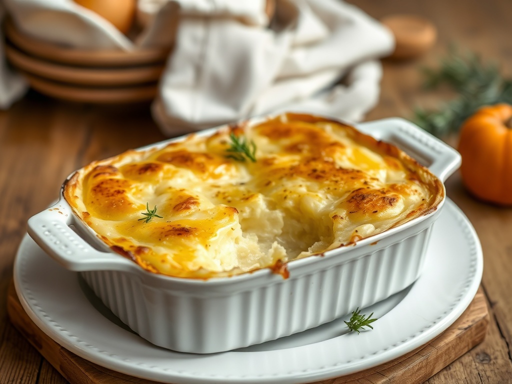 Gratin Dauphinois : Réalisez un gratin dauphinois crémeux avec des pommes de terre fondantes pour un choix inégalé