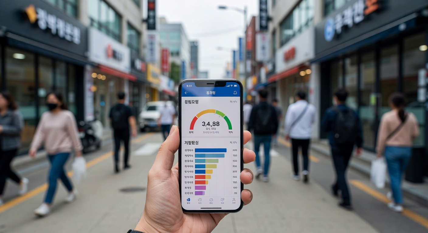 smartphone screen showing credit score and loan comparison results