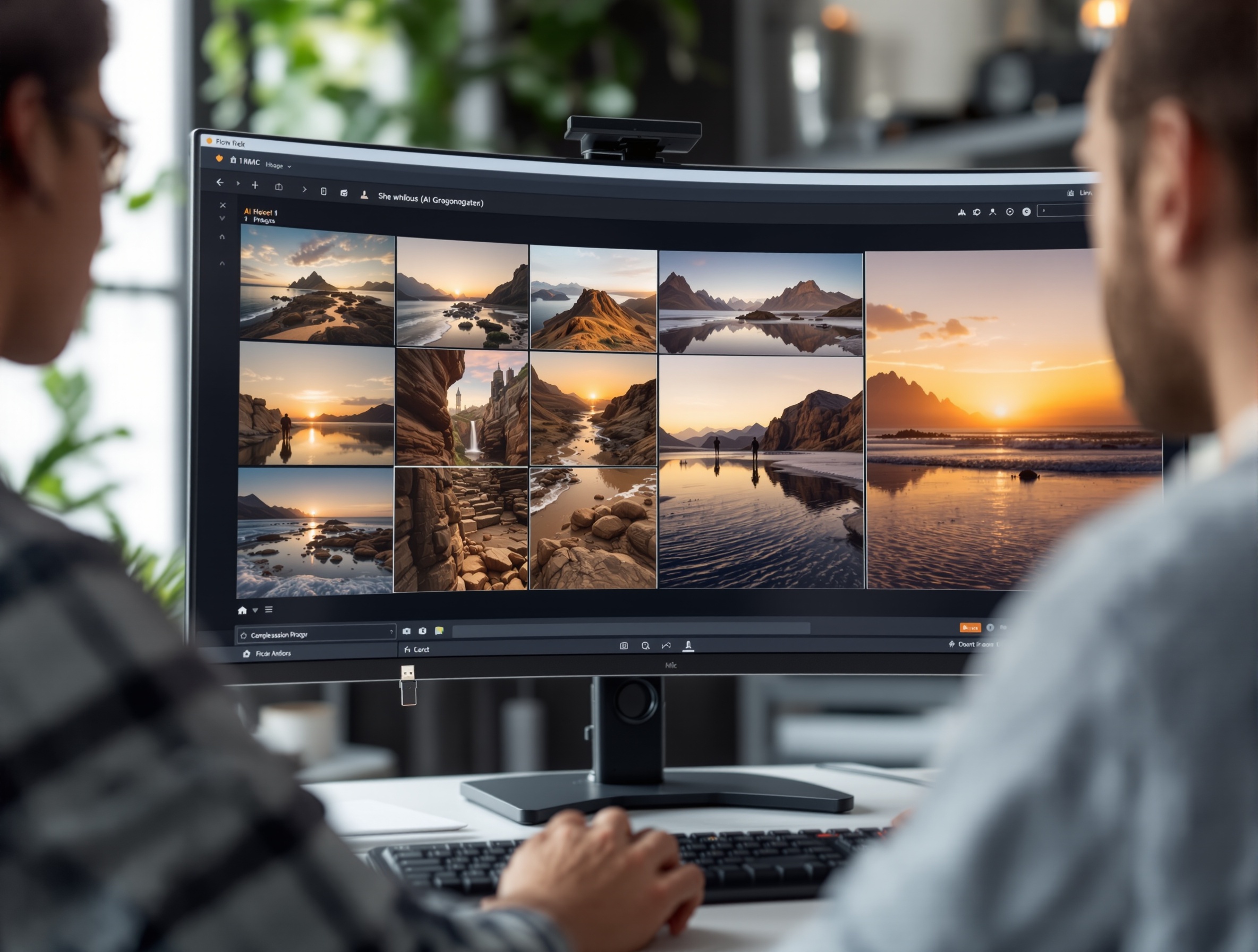 User exporting AI-generated images from OmnyChat workspace