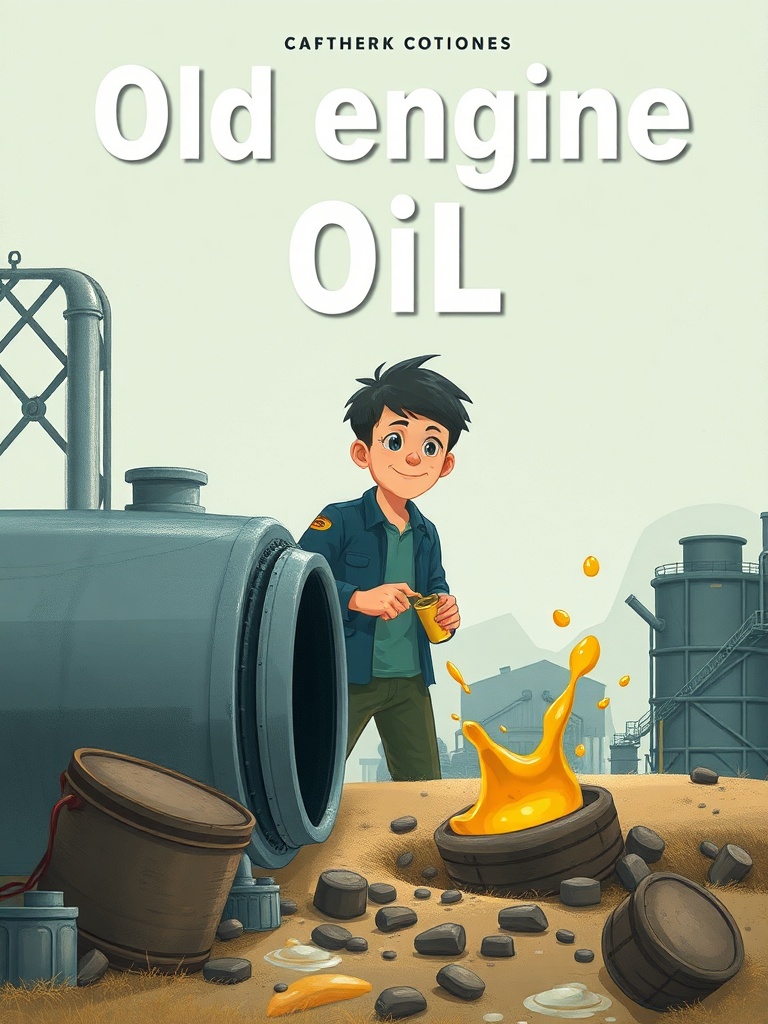 Old engine oil.