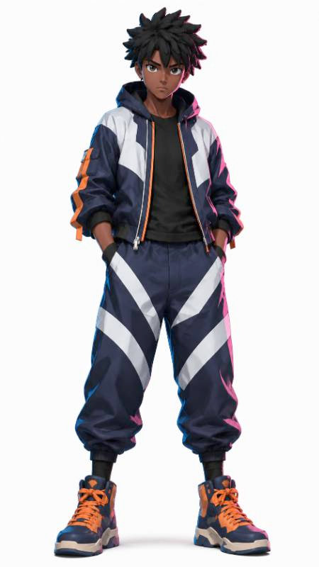 anime-style character costume — free 3D model