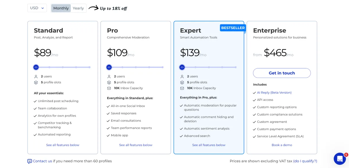 NapoleonCat pricing