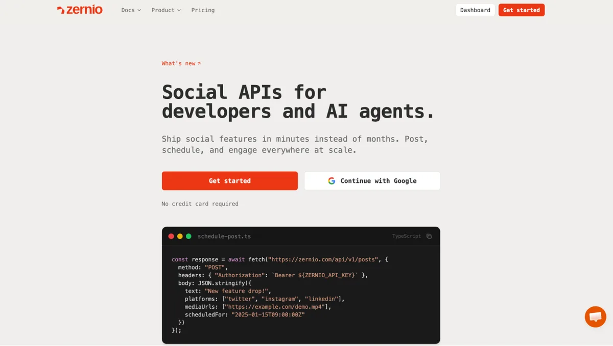 Zernio is the best SocialBu alternative with API