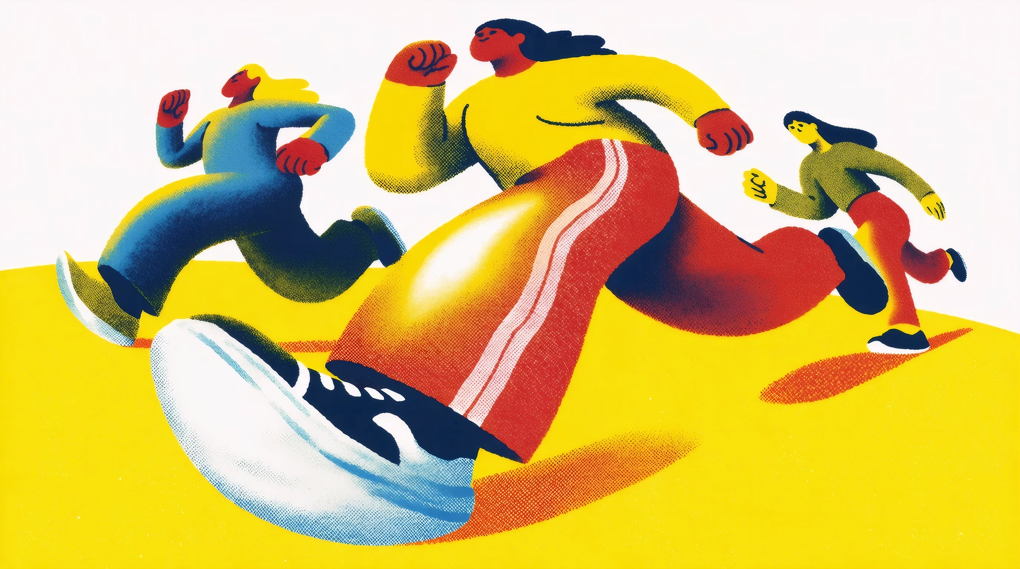 Krea 2 Large — risograph poster with multiple style references