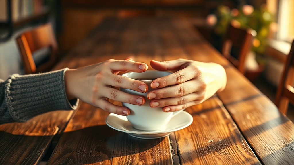 Two people sharing tea, representing generosity, altruism and compassionate connection in Buddhist community practice