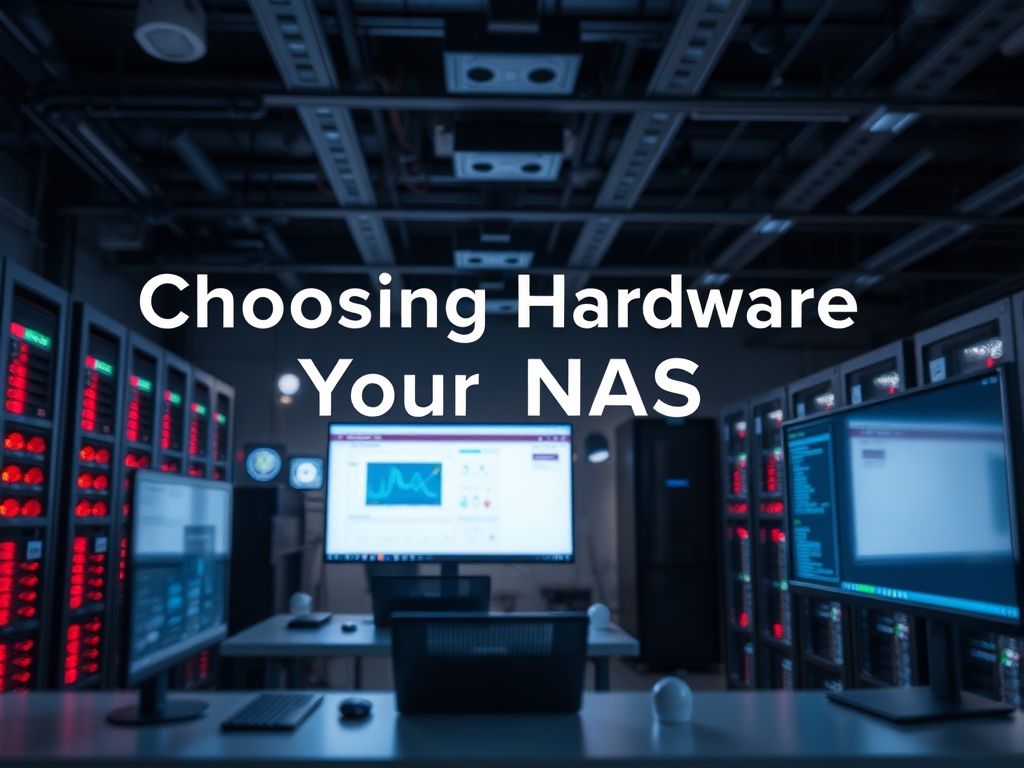 Illustration of selecting hardware components for building a reliable NAS for self-hosting.