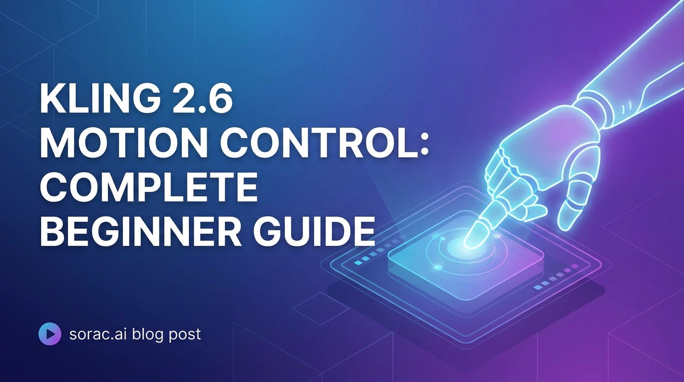 Kling 2.6 Motion Control: Complete Beginner Guide
