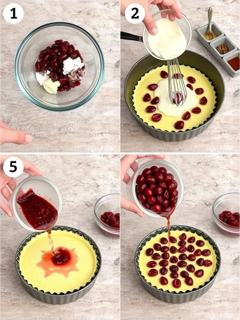 clafoutis au cerise preparation
