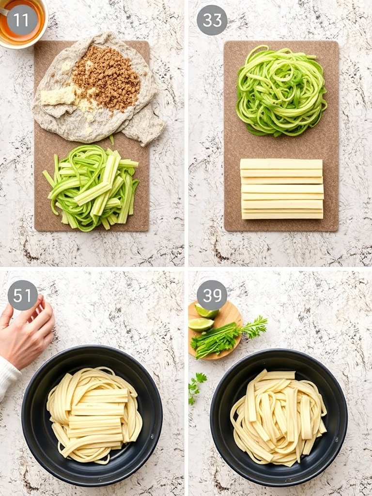 linguines preparation