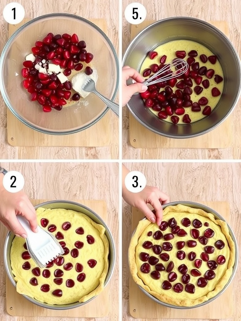 clafouti aux cerises preparation