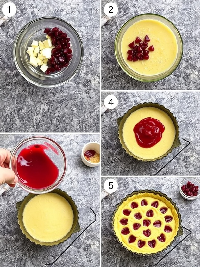 clafoutis au cerise preparation