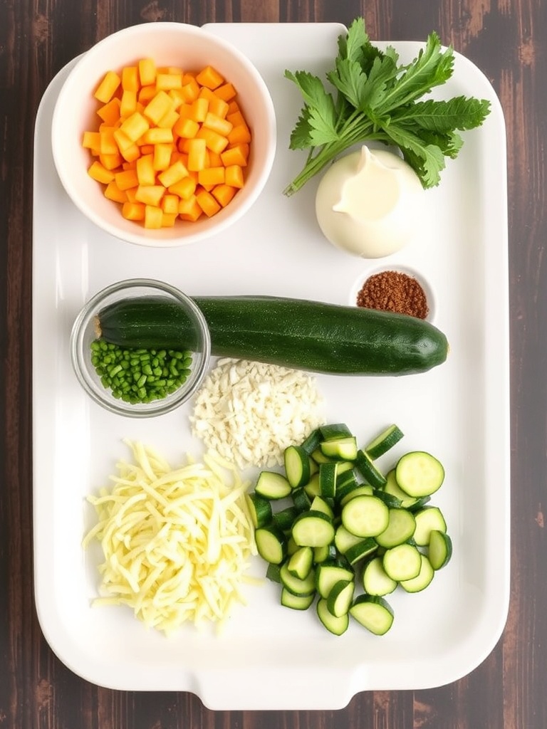 gratin de courgette ingredients