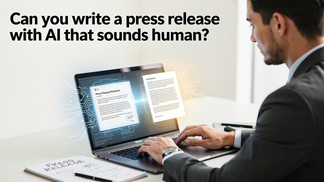 Can You Write a Press Release with AI That Sounds Human?