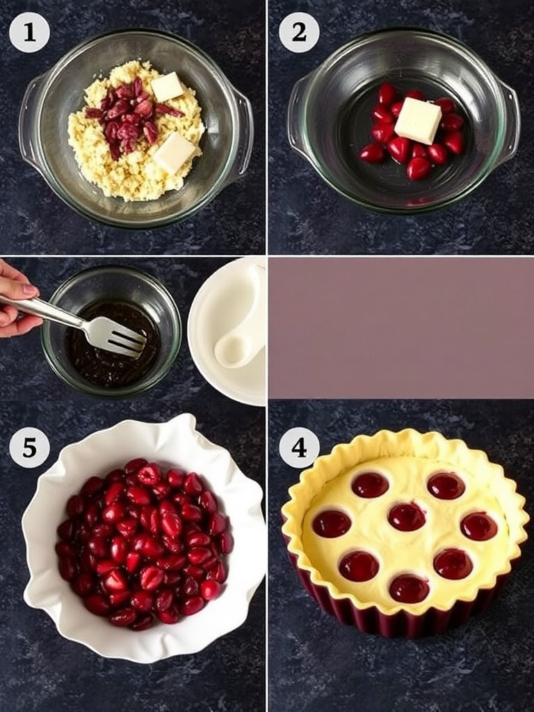 clafoutis au cerise preparation