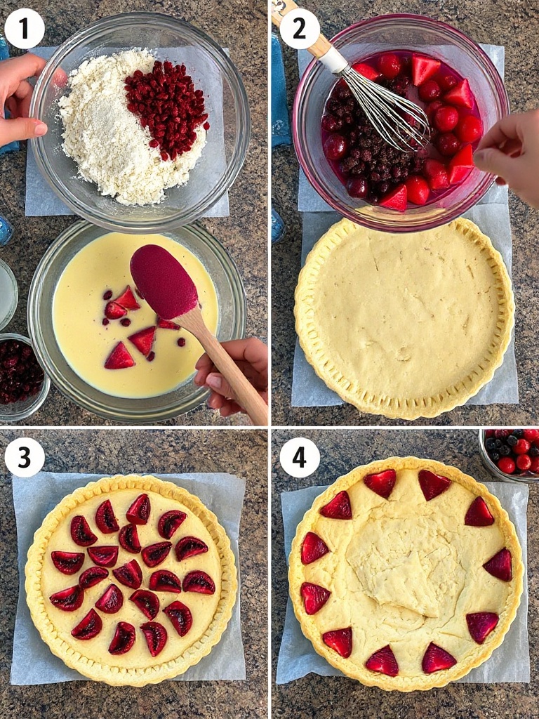 clafoutis à la cerise preparation