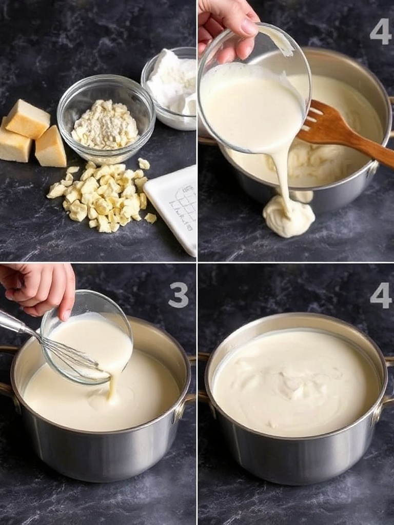 sauce bechamel preparation