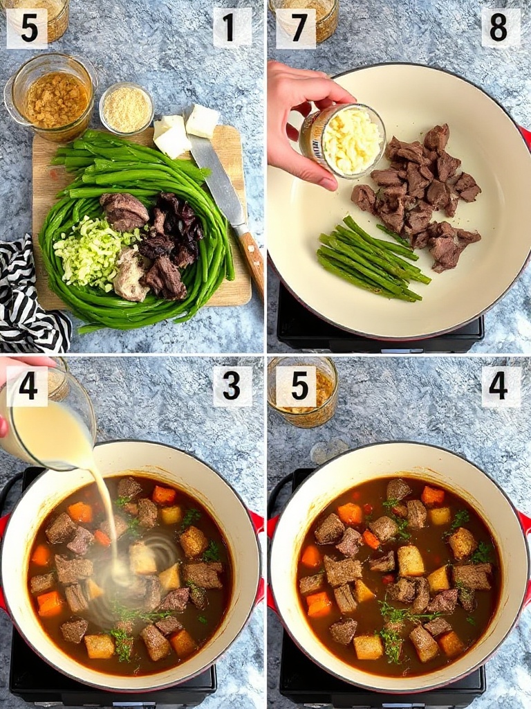 recette boeuf bourguignon preparation