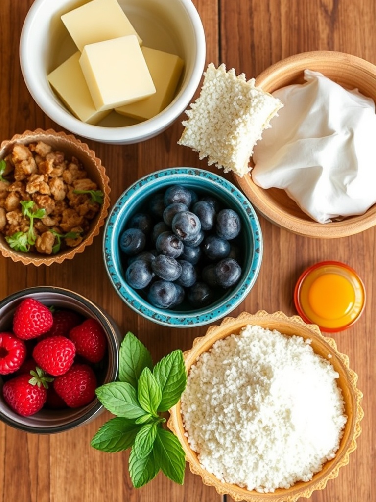 tartes ingredients