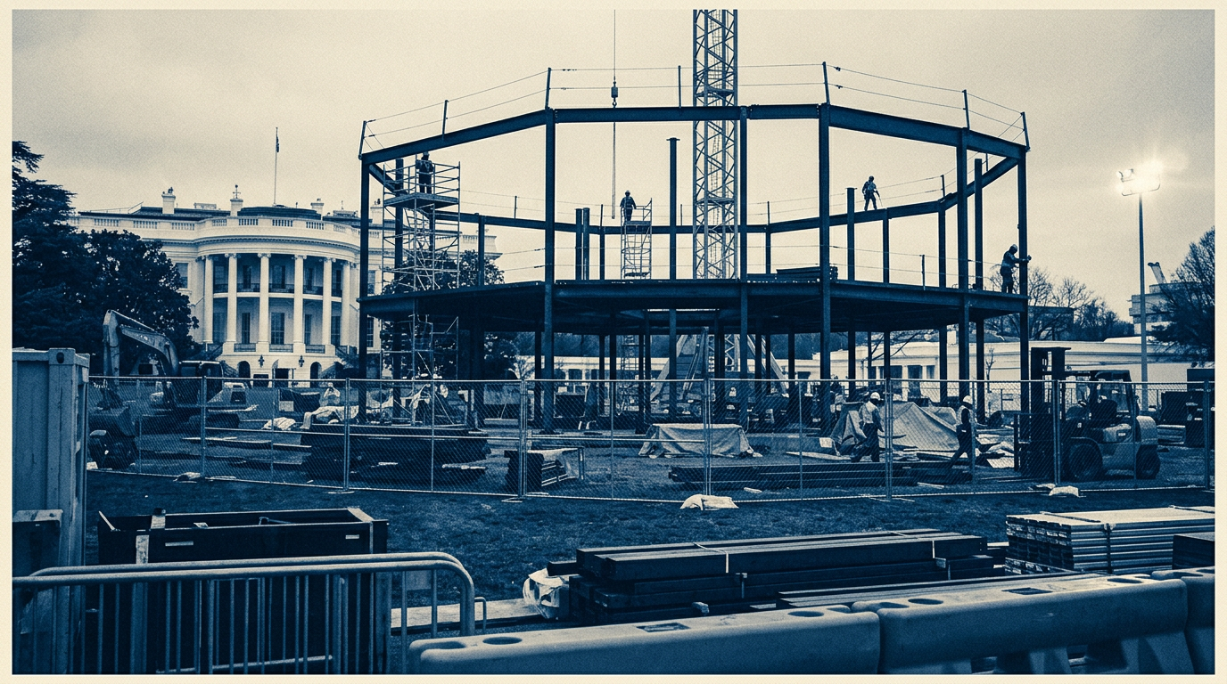 UFC arena under construction on White House lawn to mark Trump’s 80th birthday