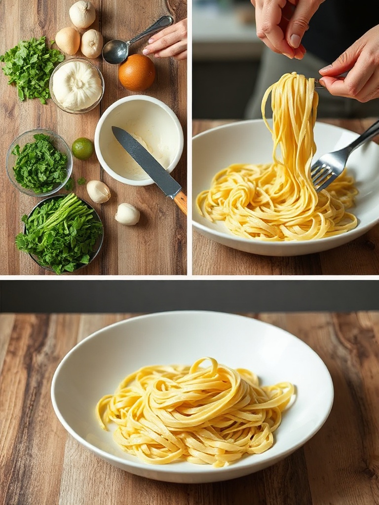 tagliatelle carbonara preparation