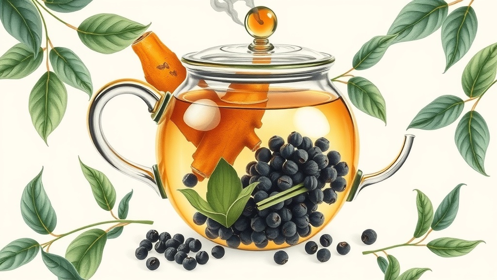 Chá de Cúrcuma e Pimenta Preta: Benefícios Anti-inflamatórios