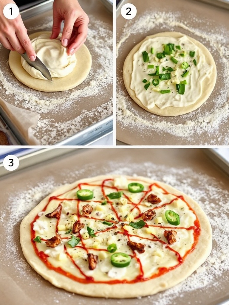 pate a pizza preparation