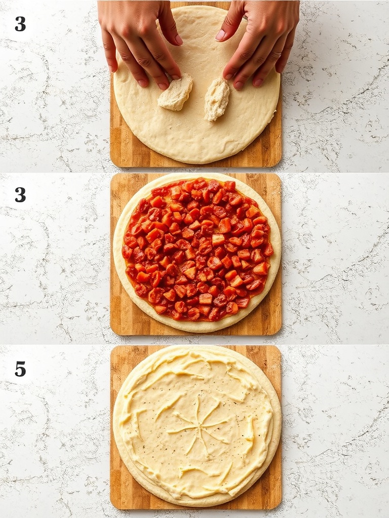 pate a pizza preparation