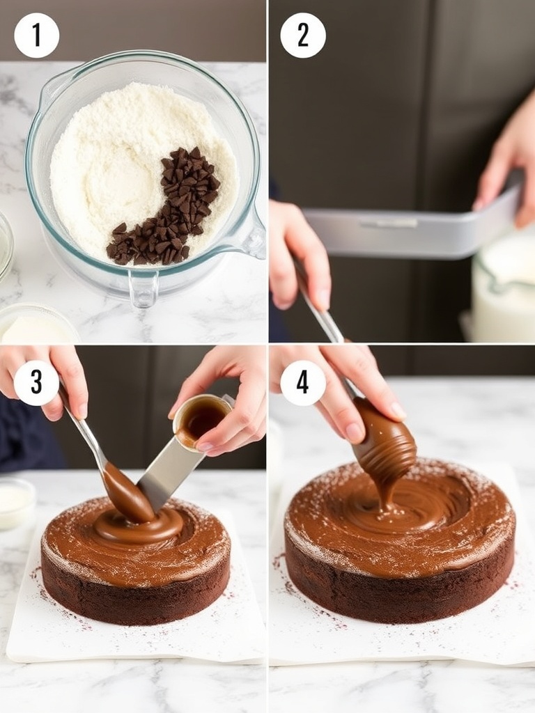recette gateau au chocolat preparation