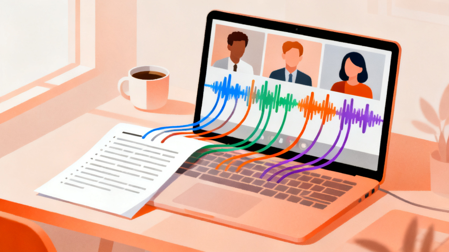 How to Transcribe Google Meet Recordings with Speaker Labels