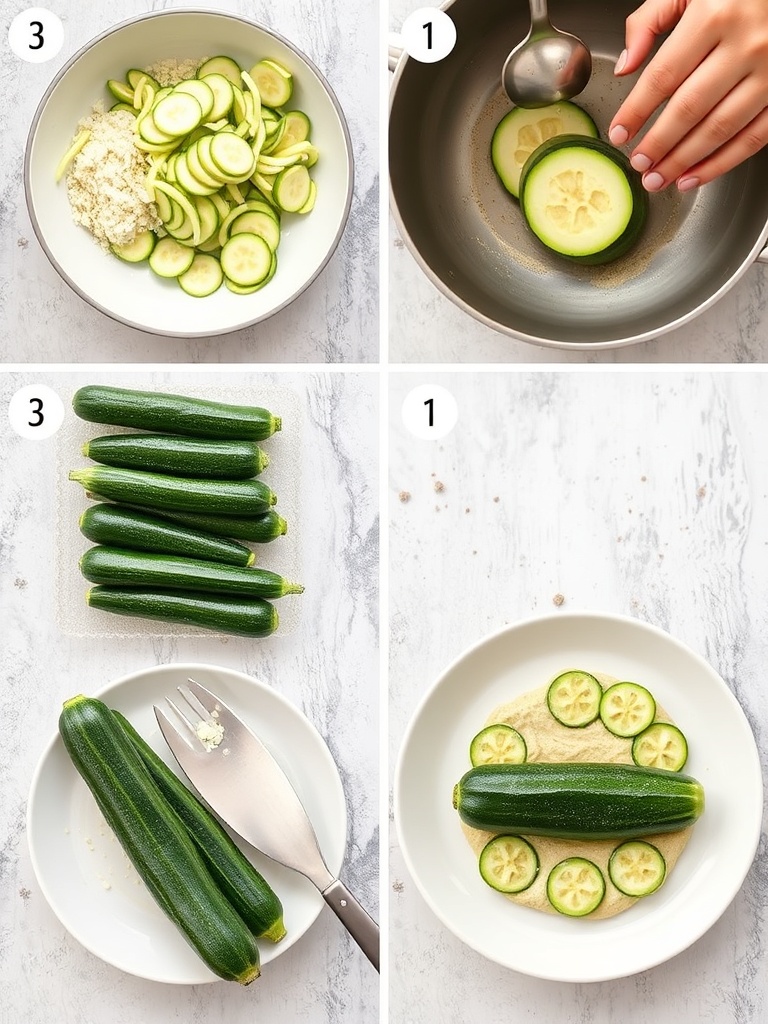 recette courgette preparation