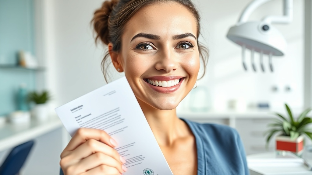 Documentos y formularios de aseguradora para reembolso dental
