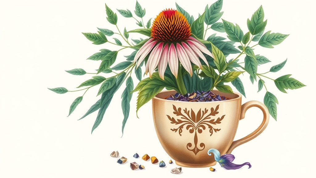 Infusão de Raiz de Echinacea: Chá Imunológico