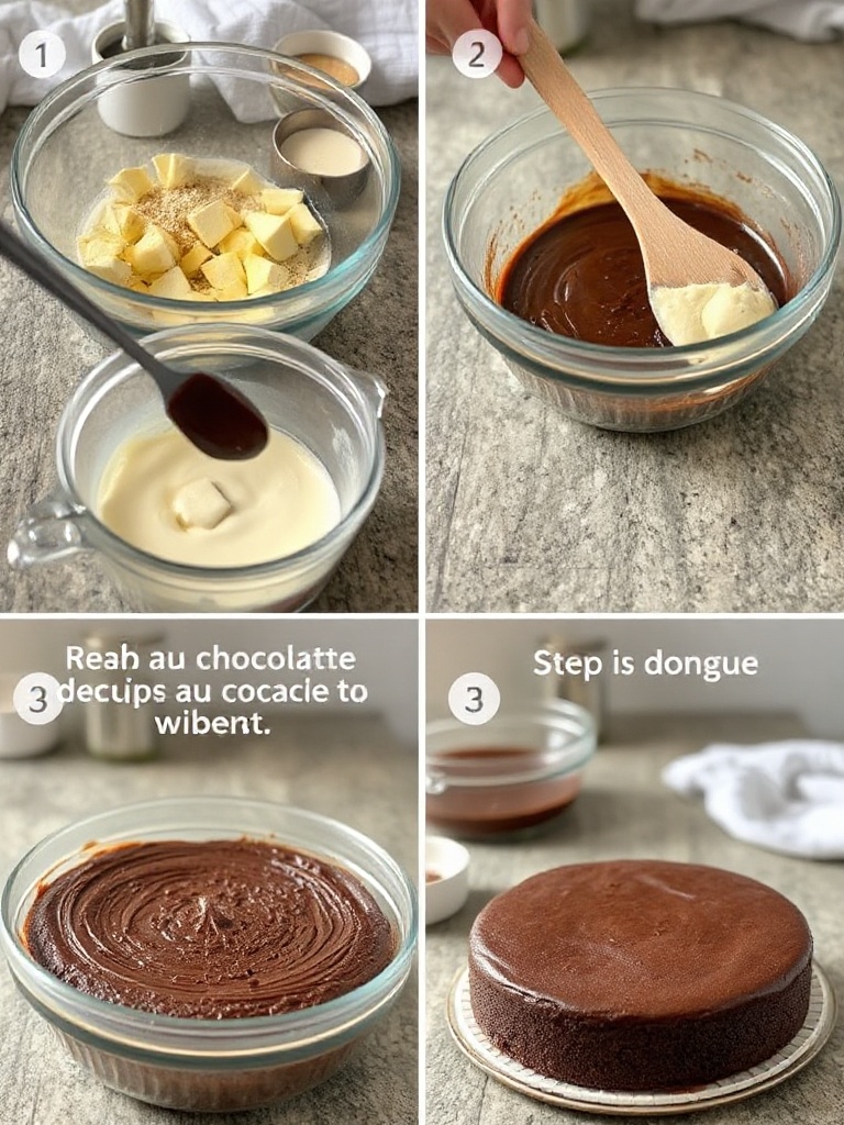 recette gâteau au chocolat preparation
