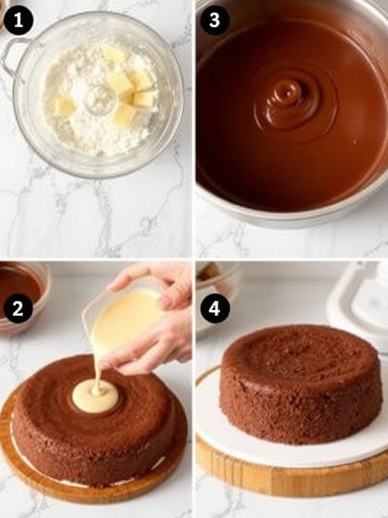recette gâteau au chocolat preparation