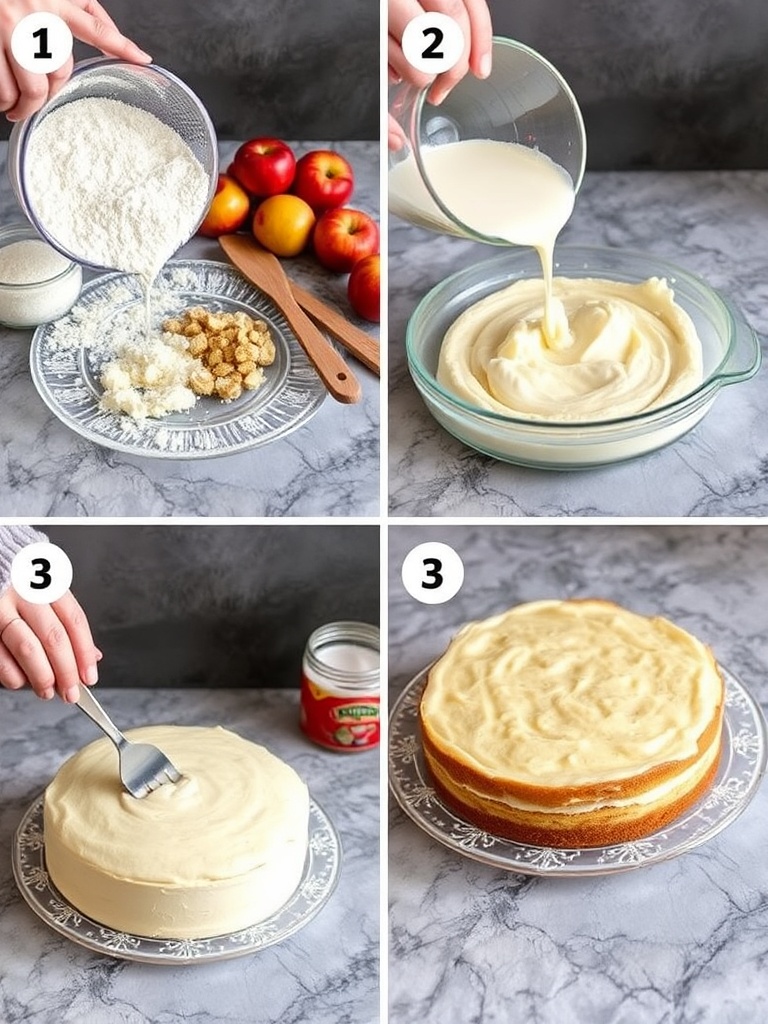 gateau aux pommes preparation