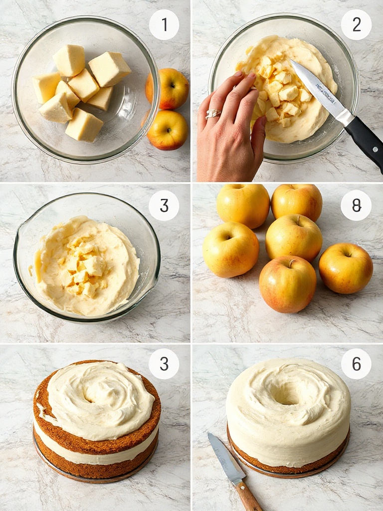 gateau aux pommes preparation