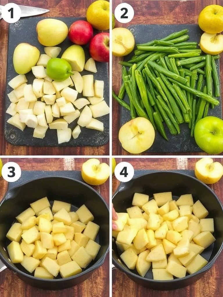 pomme de terre au four preparation