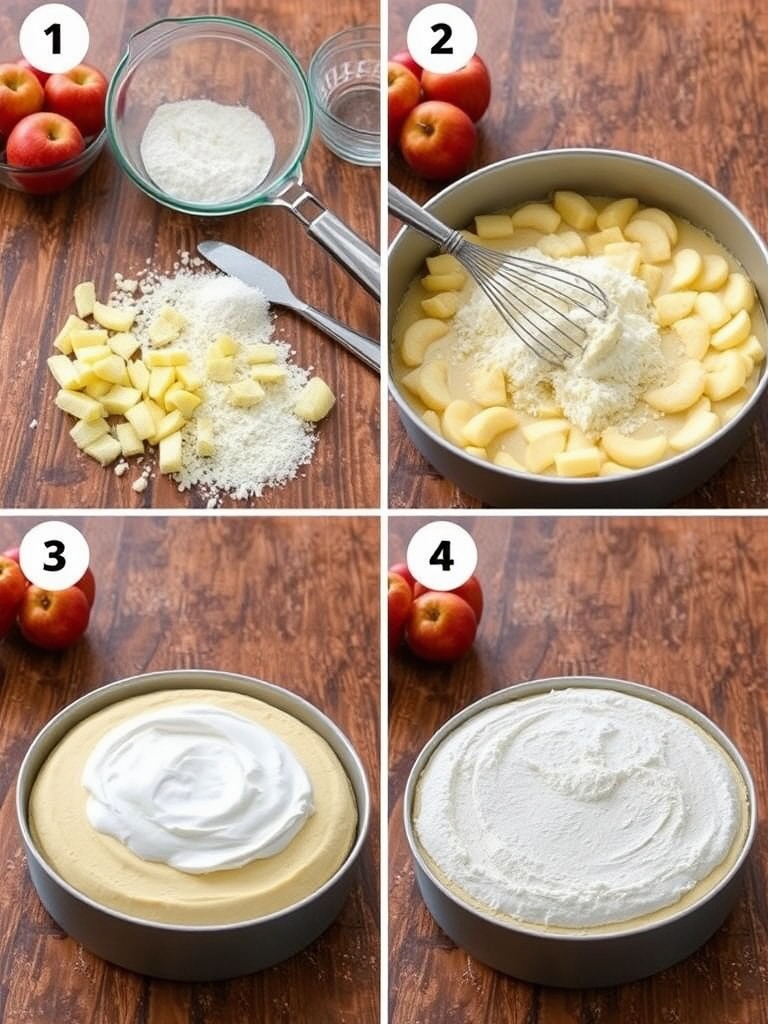 gateau au pomme preparation