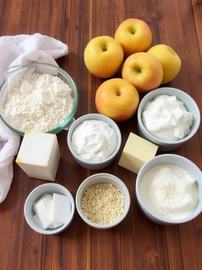 gateaux aux pommes ingredients
