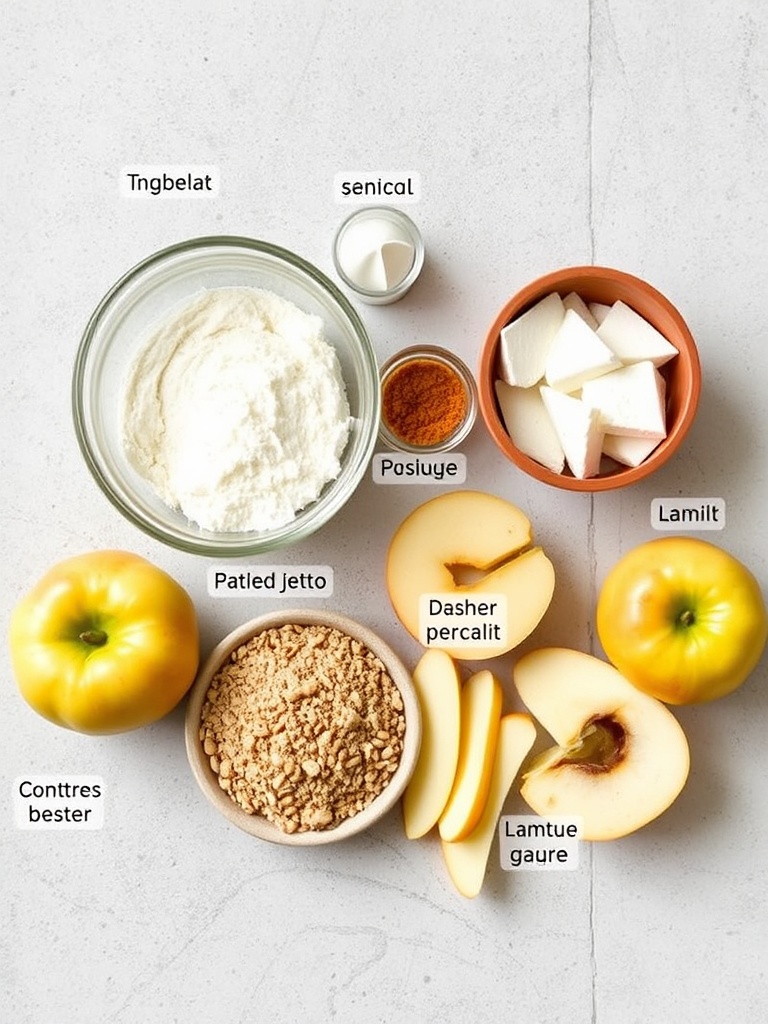 gateaux aux pommes ingredients
