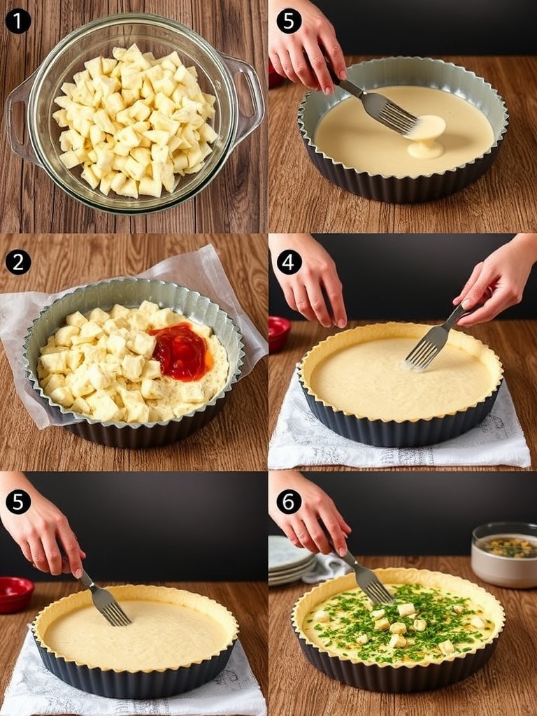recette quiche lorraine maison preparation