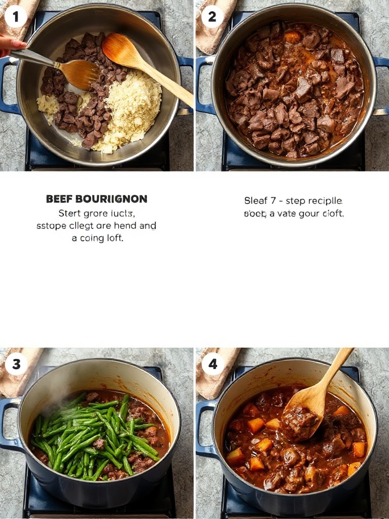 boeuf bourguignon recette facile preparation