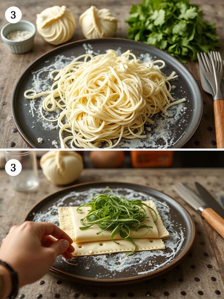 raviole preparation
