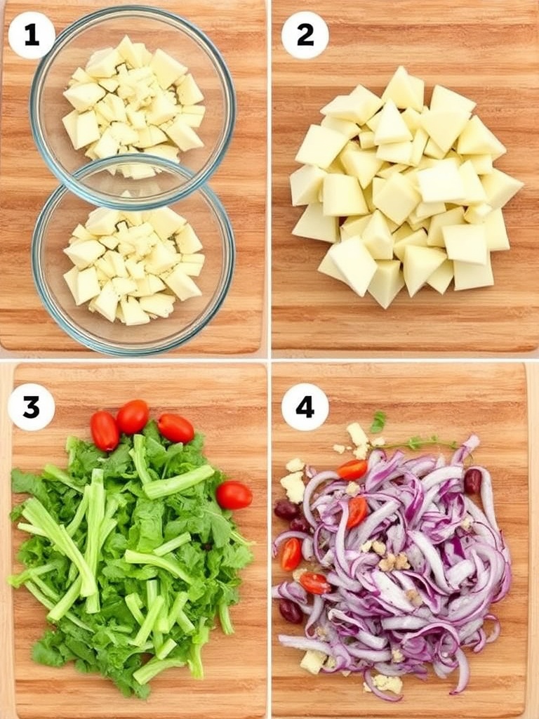 salade de pâtes preparation
