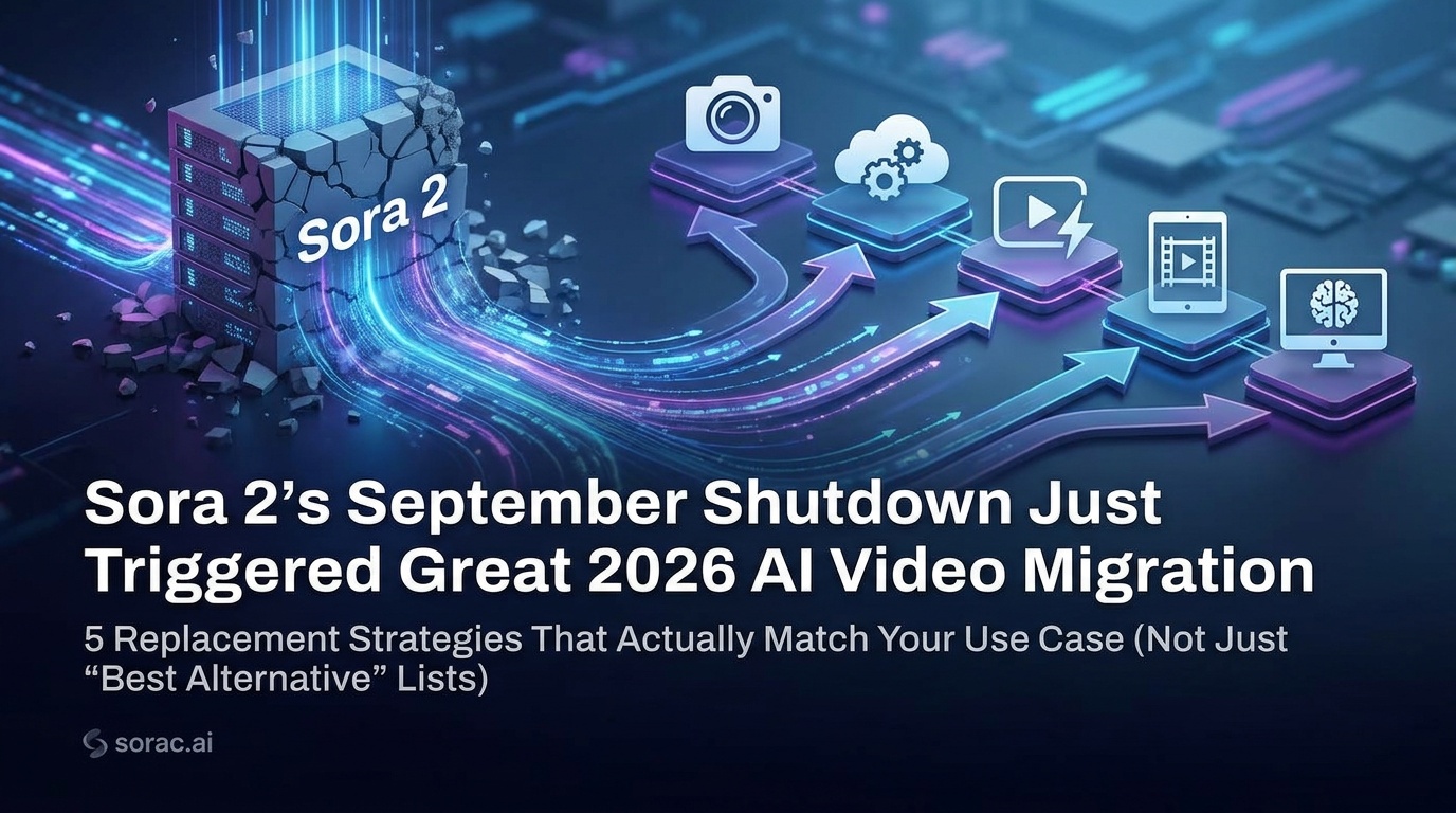 Sora 2's September Shutdown Just Triggered the Great 2026 AI Video Migration: 5 Replacement Strategies That Actually Match Your Use Case (Not Just 'Best Alternative' Lists)