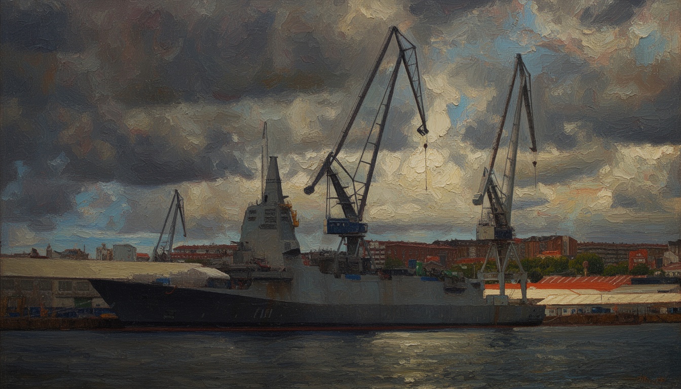 Spain Advances F-110 Frigate Production at Navantia Shipyard