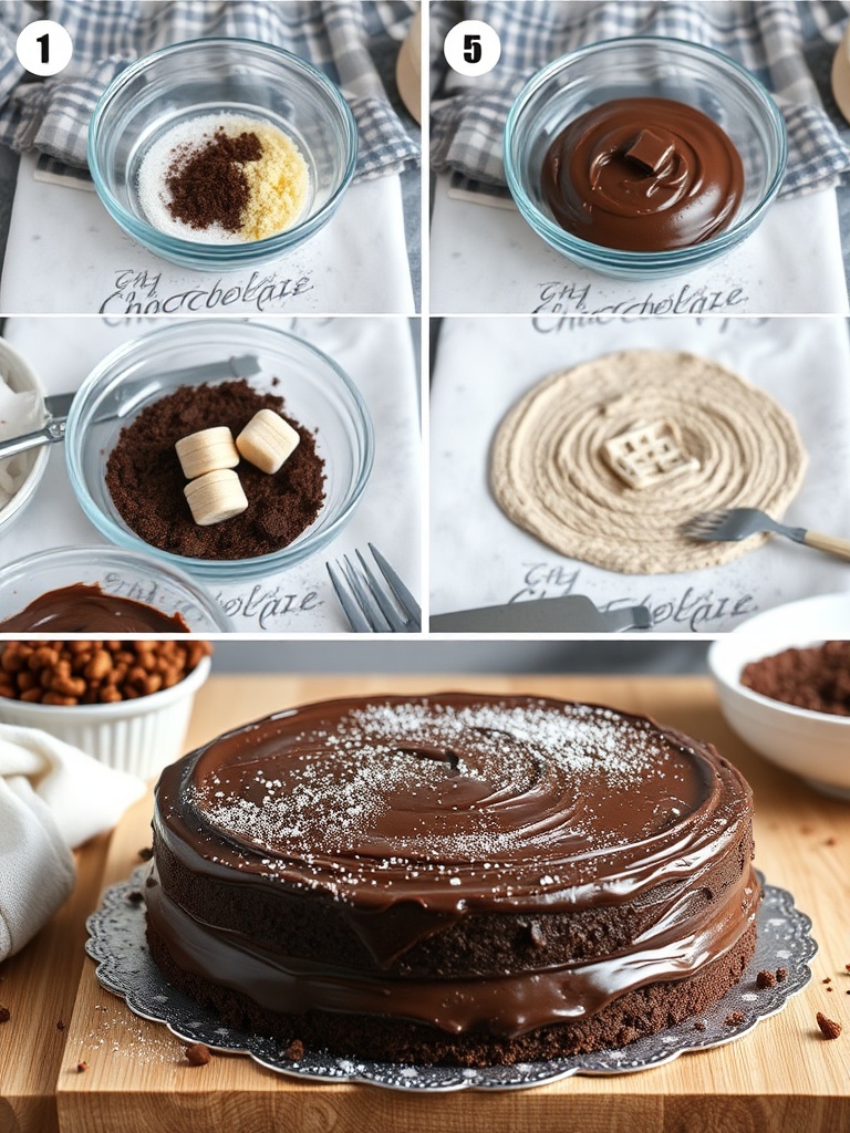 cake chocolat preparation