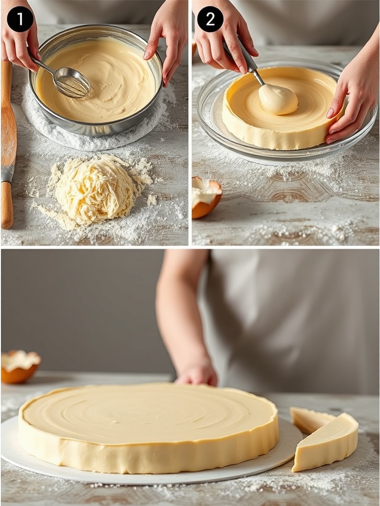 flan pâtissier preparation