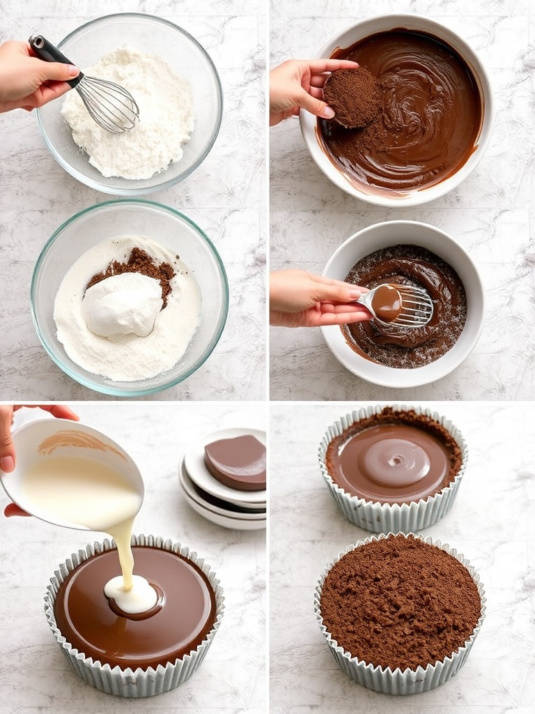 moelleux au chocolat preparation